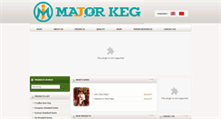 Desktop Screenshot of majorbeerkeg.com